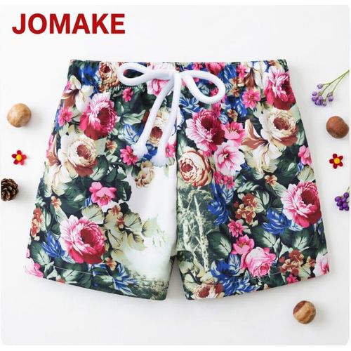 Short pour filles de 2 9 ans avec faux imprim floral cordon de serrage la taille et poches