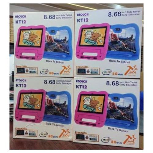 Tablette pour enfants KT12 - 8,68 - 256 Go de ROM - 8 Go de RAM - Wi-Fi 5 GHz - Android 15 - Batterie 8000 mAh