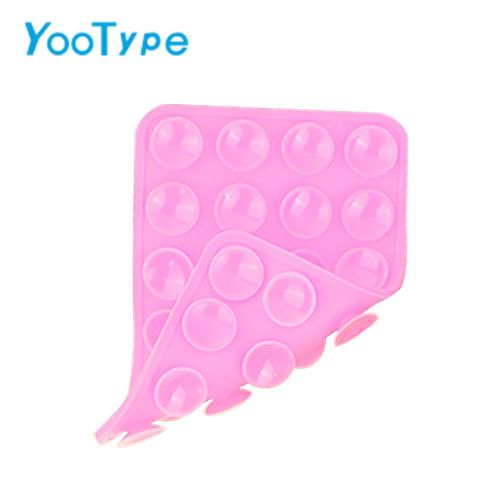 Support Téléphone Ventouse Silicone, Adhésif Double Face Fort, Voiture Maison, Rose