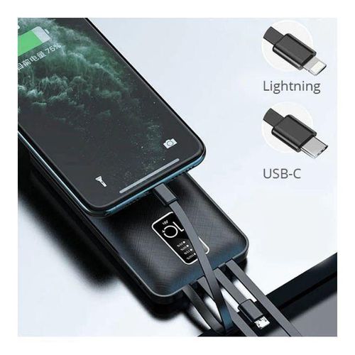 Powerbank PSL 10000mAh Avec Câbles Intégrés HP