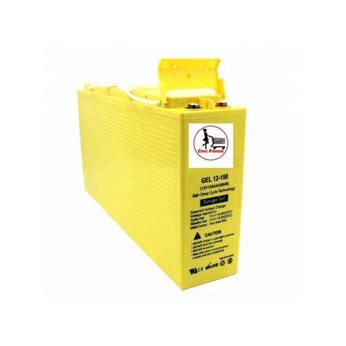 Batterie Solaire Blindée 100% Gel - 12V - 150Ah -Jaune