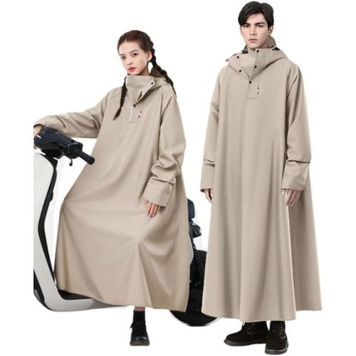 Imperméable unisexe, épais, long, protection intégrale contre la pluie, séparé pour le pilote et le véhicule (taille XL)