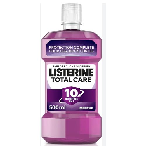 Bain De Bouche Quotidien LISTERINE TOTAL CARE Menthe 500 ml Importé De France