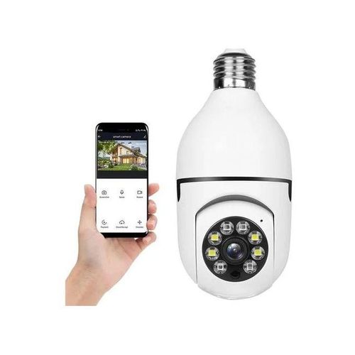 Caméra à Ampoule WiFi Sans Fil Sécurité Intelligente