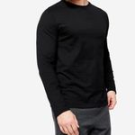 product_image_name-DOMYOS by decathlon-T-shirt Manches Longues Fitness Homme - Noir-2