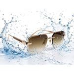 Generic Lunettes de soleil homme élégantes avec étui et chiffon - image 5