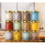 pas de marque Lot de bocal en verre 12 pièces 280ml