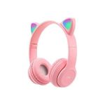product_image_name-Generic-Agréable Casque Bluetooth Pour Enfant Catcar Headset P47M - Rose-2