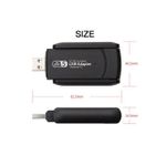 Generic Adaptateur Wifi Usb 3.0 1300 Mbps Bluetooth 4.2 Double Bande-noir - image 3