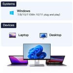 Generic Adaptateur Wifi Usb 3.0 1300 Mbps Bluetooth 4.2 Double Bande-noir - image 5