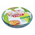 product_image_name-Pyrex-Moule A Tarte / Quiche / Flan  - Verre - 27 Cm - Transparent +1 Set Manique Gant De Cuisine Offert-3