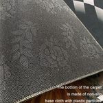 product_image_name-Generic-3D Geometric Stereo Trap Vision Living Room Bedroom Carpet,Size: 40x60cm - Black-3