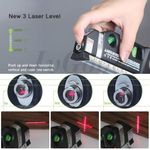 Generic Niveau Laser Pro 3 Multifonctionnel 5 En 1- 8FT - Noir - image 8