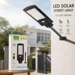 Generic Lampadaire Solaire LED 5000W LEADDER LD-J223 avec Télécommande & Support
