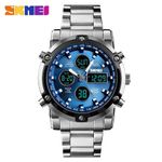 product_image_name-Skmei-Skmei Montre - LED - A Quartz Pour Homme - Argent Bleu-2