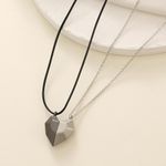 product_image_name-Fashion-Cadeau de la Saint-Valentin Collier d'Amour Noir et Argent pour Couple-2