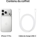 Apple iPhone 17 Pro (256 Go) Argent - image 5