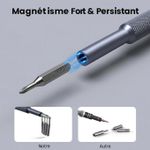 product_image_name-Generic-Kit de Tournevis de Précision Magnétique en Aluminium Haut de Gamme 24 en 1 ( NOIR )-2