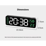 Generic Horloge Numérique LED Écran 5503 avec Température et Humidité - image 3