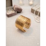 product_image_name-Fashion-Bracelet Manchette Doré en Métal avec Design Texturé - Élégance Moderne-1