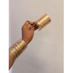 product_image_name-Fashion-Bracelet Manchette Doré en Métal avec Design Texturé - Élégance Moderne-2