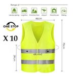 product_image_name-Generic- Lot De 10 X Chasubles Gilet Haute Visibilité Pour Chantier Ou Automobile Chasuble Sport-1