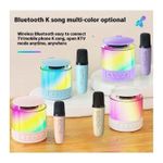 Generic Haut-parleur Bluetooth Karaoké Coloré Avec Microphone - image 2