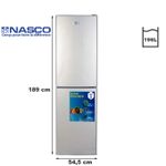 Frigo combiné Nasco No Frost 317 litres - HNASFN2-40 - nofrost au prix  moins cher sur EQUIPS+