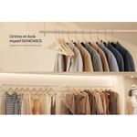 product_image_name-Generic-Cintre En Bois Bambou. Lot De 10 Cintres Antiglisses Avec Crochet Pivotant à 360°.-1