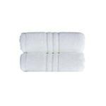 Lot De Deux (2) Serviettes De Bain En Coton Pur