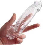 product_image_name-Generic-Manchons d'allongement du pénis réutilisables, anneaux péniens, dispositifs retardateurs d'éjaculation, protège-gland en silicone, sextoys pour l'amélioration des performances masculines-1