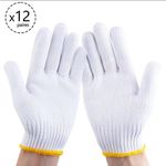 product_image_name-Generic-Gants En Coton Tricotés-manutention Durable-blanc X 12paires-1