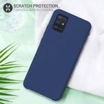 Coque En Silicone Compatible Pour Samsung Galaxy A51 - BLEU