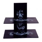 Support Mural DVD/Audio - Compatible DVD & Décodeur - 2 Niveaux - Noir