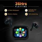 Generic Ecouteurs Sans Fil Bluetooth ANC LX 10 Avec Boitier Ecran Tactile LCD Noir - image 3