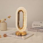 Generic LAMPE - Veilleuse Moderne De Table Ovale, Type Crystal
