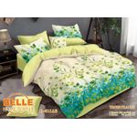 Belle Lot de 2 Draps et 2 Taies - Confort et Élégance pour Lit 3 PlaceS-VERT 