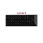 Sticker Autocollant Clavier Azerty (lot de 5)