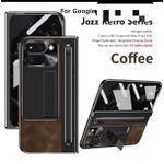 Coque pixel 9 pro fold noir marron slylé