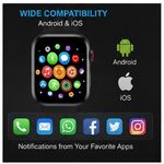 DRASURE S12 Pro Max Montre Connectée 49mm Écran AMOLED 2.3" Appel Bluetooth Pack 7 Bracelets avec Écouteurs & Coque Compatible Android & iOS - image 7