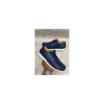 Baladeuse En Cuir Pour Hommes-bleu
