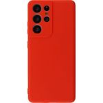 Diverse  Coque Silicone Compatible Samsung Galaxy S21 Ultra - ROUGE