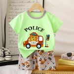 product_image_name-Fashion-Ensemble Deux Pièces Pour Bébé- T-shirts et shorts à manches courtes imprimés de dessins animés-2