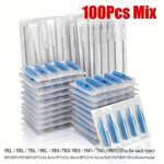 product_image_name-Generic-Pack of 1 00 Disposable Tattoo N eedles and Syringes-8