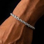 Ensemble de deux bracelets en acier inoxydable 