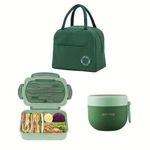 product_image_name-Generic-Ensemble de boîte à déjeuner 3 pièces avec couverts, sac isotherme, et tasse à petit déjeuner, vert-1
