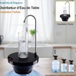 product_image_name-Generic-Distributeur d'Eau Automatique Portable Rechargeable USB - Rotation 360°, Compatible Bonbonne Gallon - Tuyau Silicone Alimentaire & Acier Inoxydable 304-1