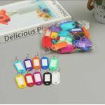 Lot de 20 Porte-Clés Identificateurs Multicolores – Étiquettes d'Identification Avec Fenêtre