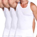 Generic Lot de 3 Debardeurs Homme 100% -  Blanc - image 4