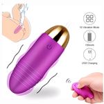 Generic Œuf Vibrant Sans Fil Stimulateur Point G et Clitoris - Violet avec Télécommande - image 3